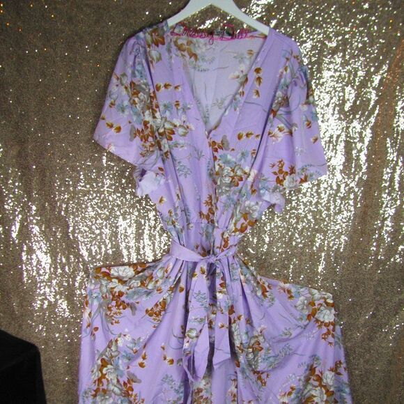 NWT BloomChic purple floral dress 30/ 6X - Picture 2 of 9